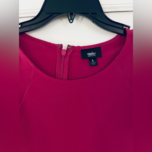 Mossimo Fuchsia Short Sleeve Blouse - Picture 2 of 3